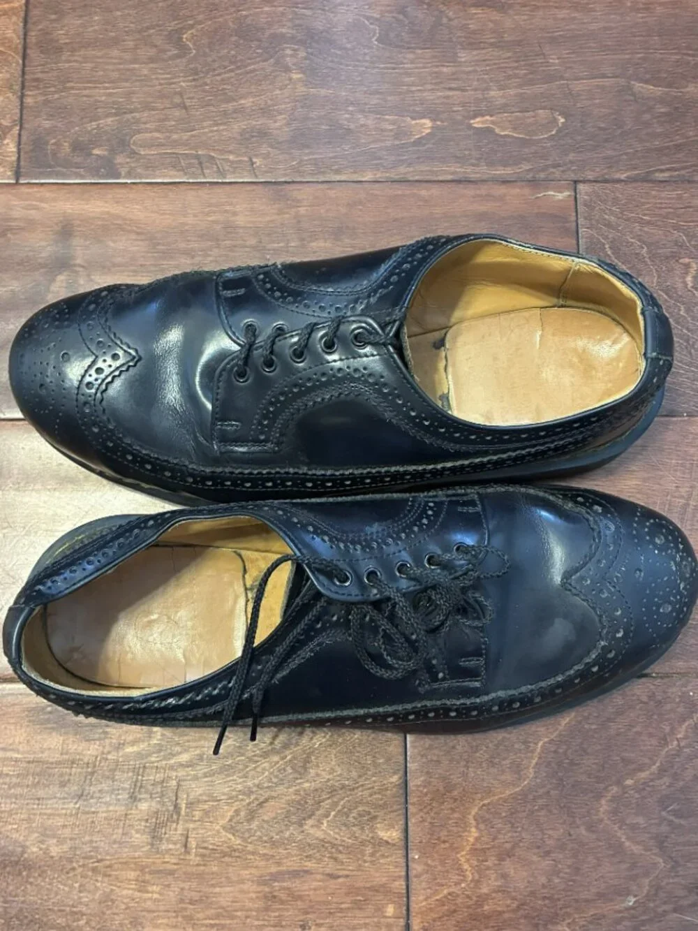 Doc Marten Brogue Wingtips UK10 Black